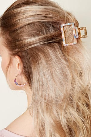 Open hair clip marble Brown Sheet Material h5 Picture2