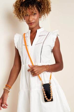 Cable de teléfono de corazones Fucsia Aleación h5 Imagen2