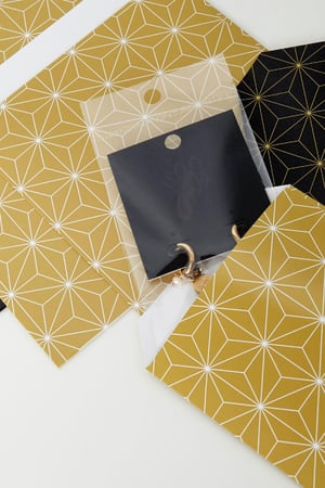 Papiertüte mit festlichem Aufdruck 13x10 cm Beige h5 Bild2