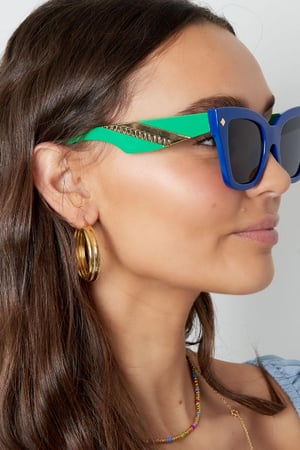 Sunglasses basic/Gold color Brown PC One size h5 Picture4