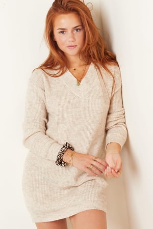 Pullover Kleid Lila S/M h5 Bild4
