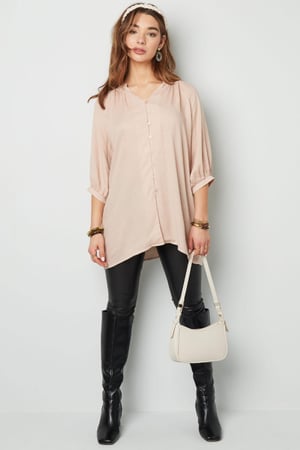 Blusa basica con bottoni Coral S h5 Immagine6