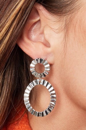 Earrings Hoopla Silver Color Copper h5 Picture3