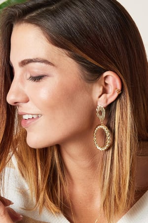 Earcuff Nathalie Argenté Acier inoxydable h5 Image3