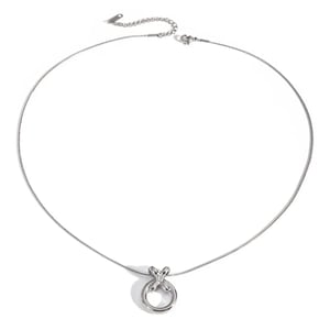 unique design  gold stainless steel/xo integrated pendant necklace  cold style circle titanium steel necklace h5