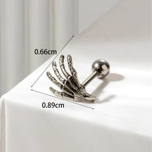 1 Stück Simple Series Klassische Herz Titan Stahl Kein Beschichtungsmaterial Zirkon Damen Ohrstecker h5 
