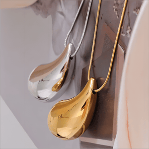 1 piece simple series classic geometric stainless steel  gold plated women pendant necklaces h5 Picture3