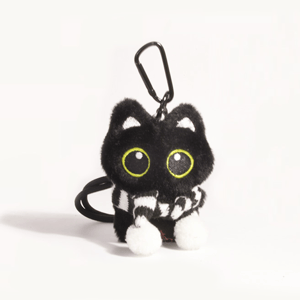 1 Piece Charming Series Natural Black Cat With Scarf Rayon Women's Bag Charms h5 Picture6