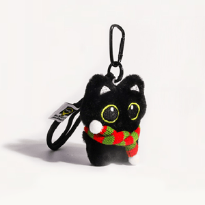 1 Piece Charming Series Natural Black Cat With Scarf Rayon Women's Bag Charms h5 Picture7