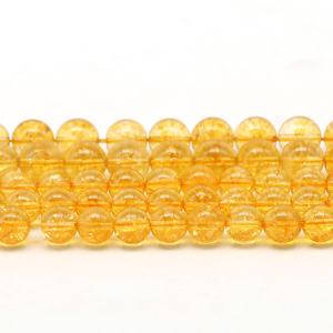 1 String klassische ringförmige Citrin Natursteine Kristall Schmuck Perlen h5 Bild4