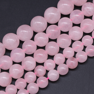 1 String Brazil Rose Quartz Natural Stones Crystal Jewelry Beads h5 Picture3