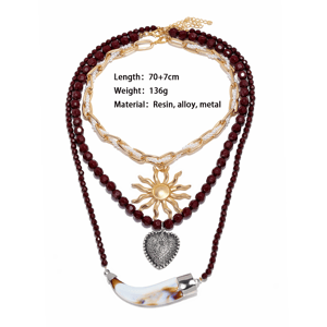 1 Set Statement Beaded Necklace h5