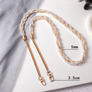 1 Piece Elegant Series Beads Aluminum Extension Chain Phone Strap h5 Picture5