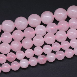 1 String Brazil Rose Quartz Natural Stones Crystal Jewelry Beads h5 Picture2