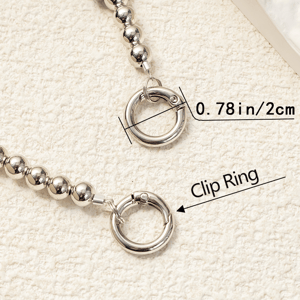 1 Piece Stylish Series Silver Heart Aluminum Phone Strap h5 Picture6