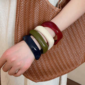 1 Piece Irregular Shape Acrylic Bangle h5 Picture5