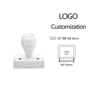1 Piece DIY LOGO Plastic Stamp(3 ink bottles included with stamp) h5