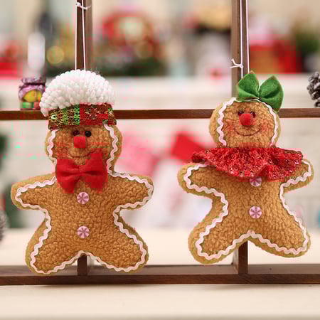 Figura de hombre de jengibre de árbol de Navidad de 1 pieza