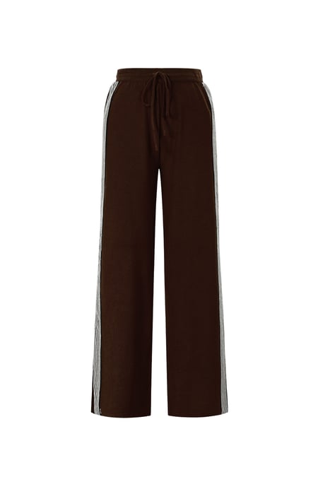 Knitted trousers with stripes 2