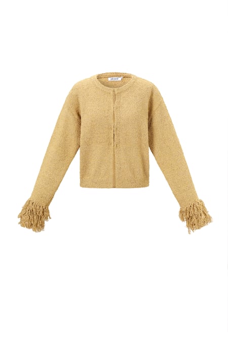 Cardigan Tejido Fibra de Poliéster Mujer Casual Color Sólido Otoño/Invierno 2