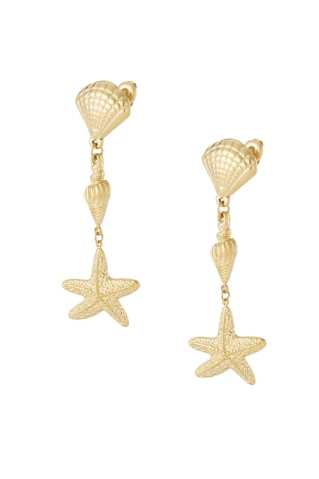 Triple shell Earrings 2