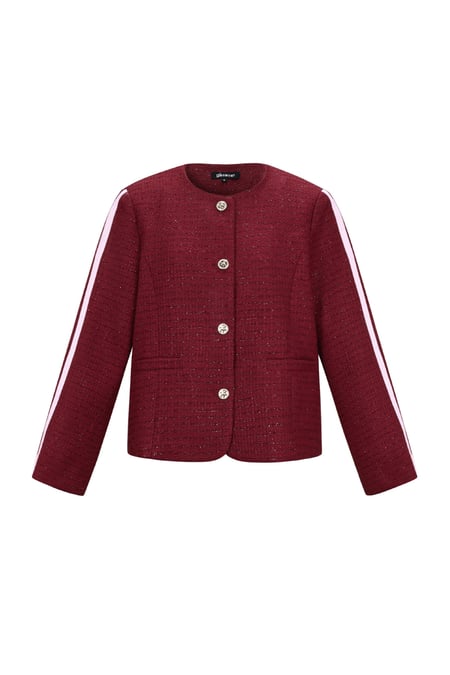 Woven Polyester Fiber Women's Jacket Elegant Plaid Fall/Winter 2