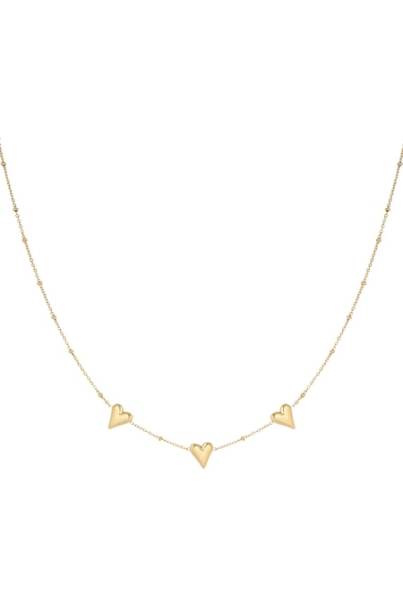 Dreifache Liebeskette – Goldfarbe - Goldfarbefarbe 2