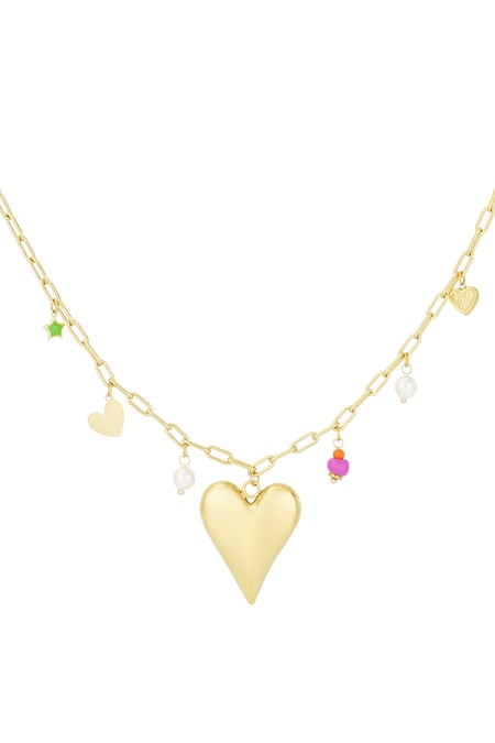 Collar Charm Momento Amor - Color Oro 2