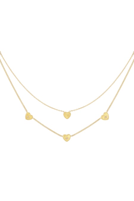 All the love ketting - zilverkleur 2