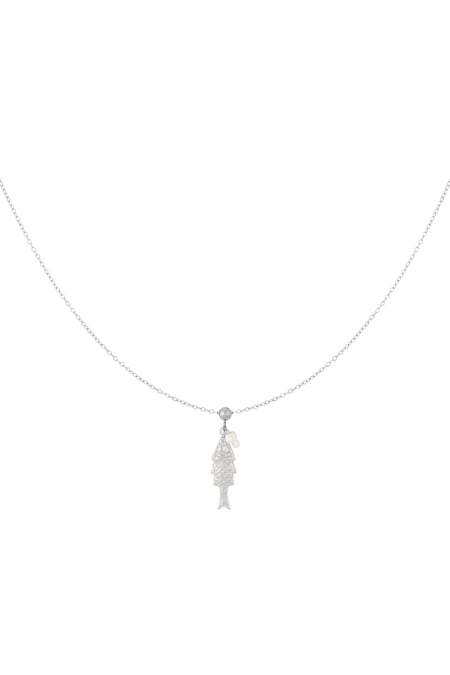 Fisch-Halskette - Silberfarben 2