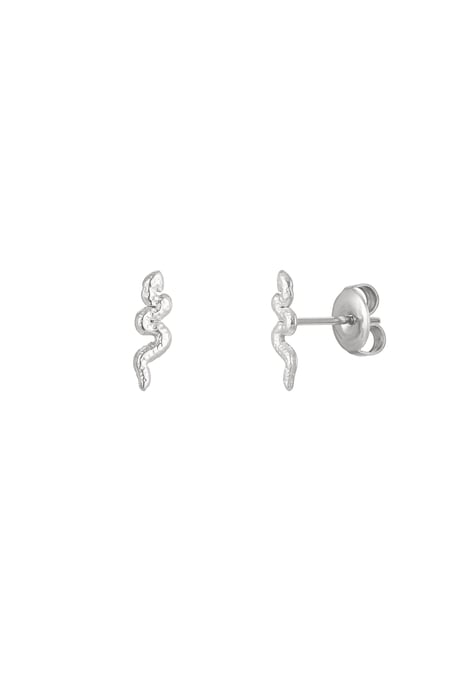 Ear plug snake - silver color Stainless Steel 2
