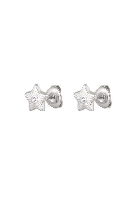 Ear studs star - Silver Color color 2