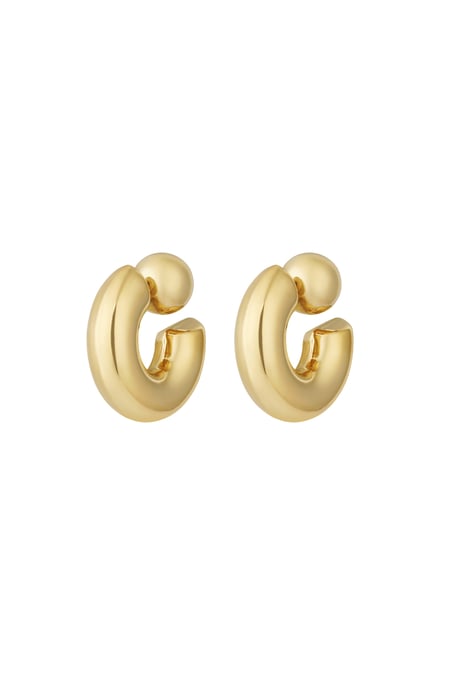 Halka Küpeler Daire Günlük Basit Seri Kadın Takıları 2