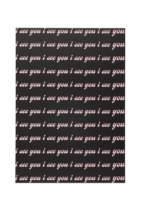 Greeting card i see you black 2
