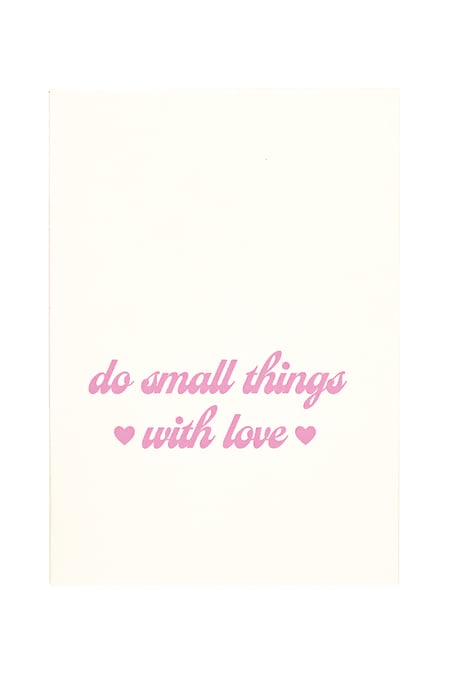 Greeting card do things with love pink 2