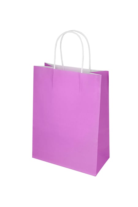 Plain color bags 50 pieces medium - fuchsia Paper 2