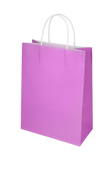 Plain bags 50 pieces large - fuchsia Paper 2