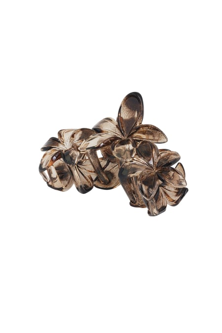 Barrette à cheveux fleurs sauvages - Marron 2