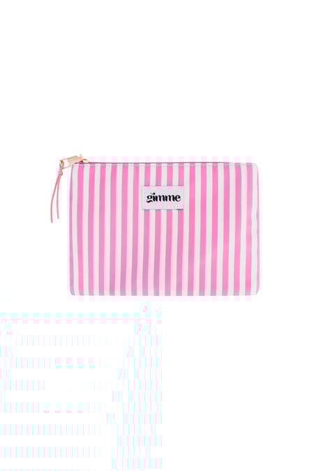 Plat toilettasje dunne streep 2