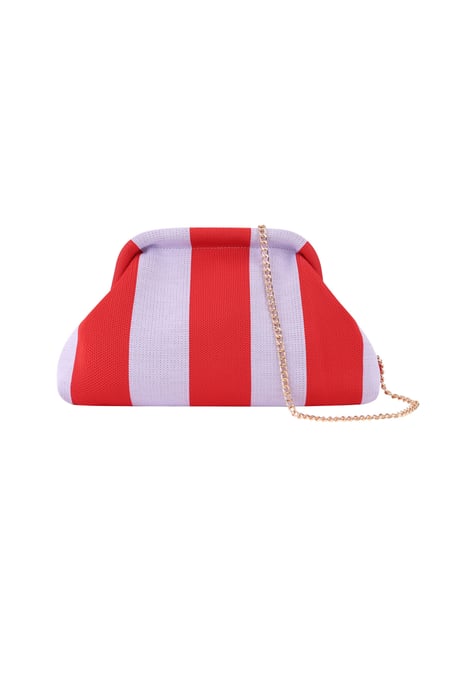 Striped beach clutch 2