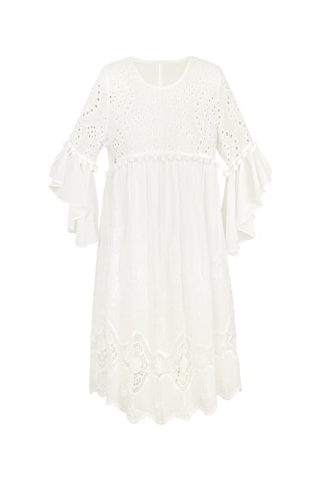 Dress embroidered details white 2