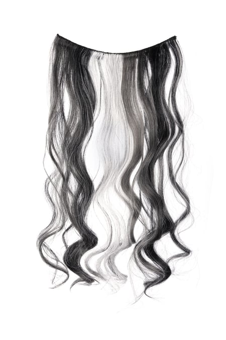 Plaj gününde klip - siyah/beyaz 2