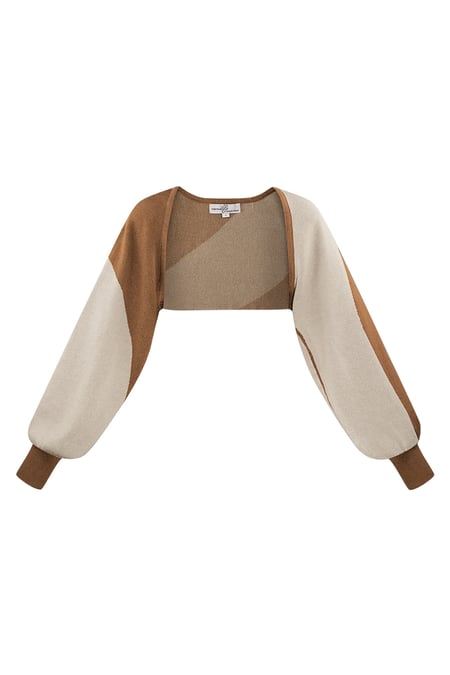 Hırka organik çizgili baskı 2