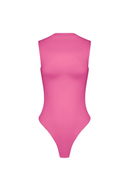 Elastisches Strick Damen Body Hochkragen Minimalistisches Design 2