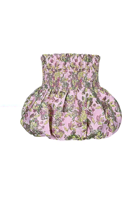 İpek Karışımı Kolsuz Üst Peplum İlkbahar/Yaz 2