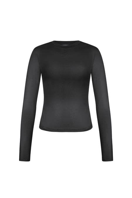 Polyester Damen Langarmshirt Bodycon Schnitt 2