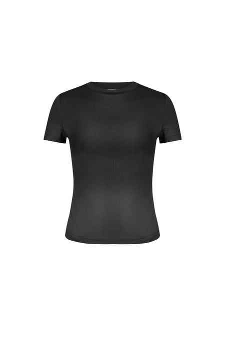 Polyester Damen Kurzarm Oberteil Passform Bodycon 2