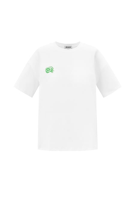 Knitted Women's T-shirt Casual Botanical 2