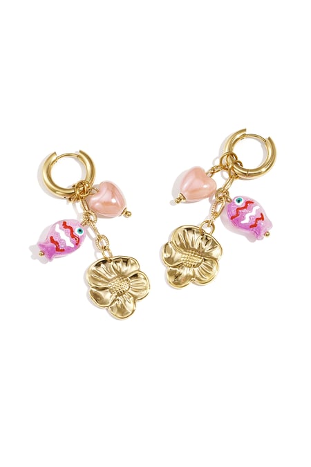 Stainless Steel Drop Earrings fish Casual Romantic Series Women's jewelry 2