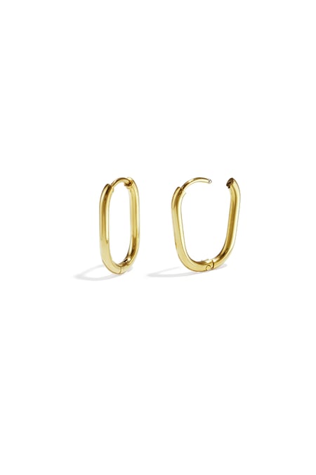 Oval hoops Stainless Steel 2